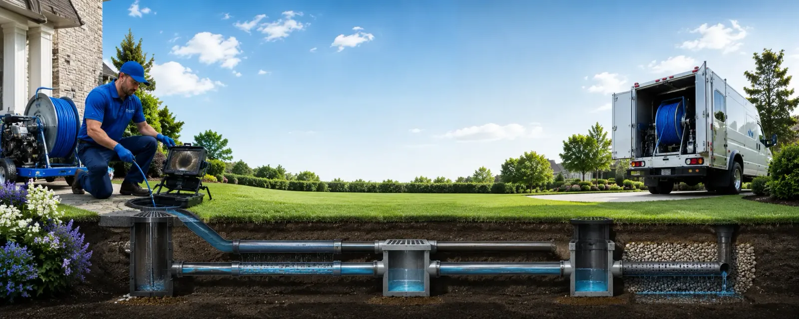 Outdoor drain cleaning information for Ewing, NJ